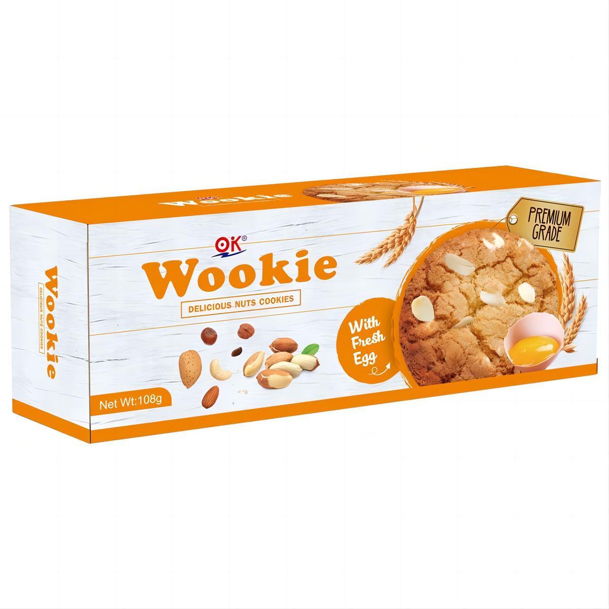 OK Wookie Premium Grade Cookies 108g (Nuts, Chocolate, Fruit)