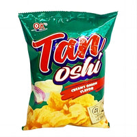 Thumbnail for OK Tanoshi Butter Cheese 50g Chips Snacks Crips Creamy Onion Spicy Barbecue Crispy Crunchy