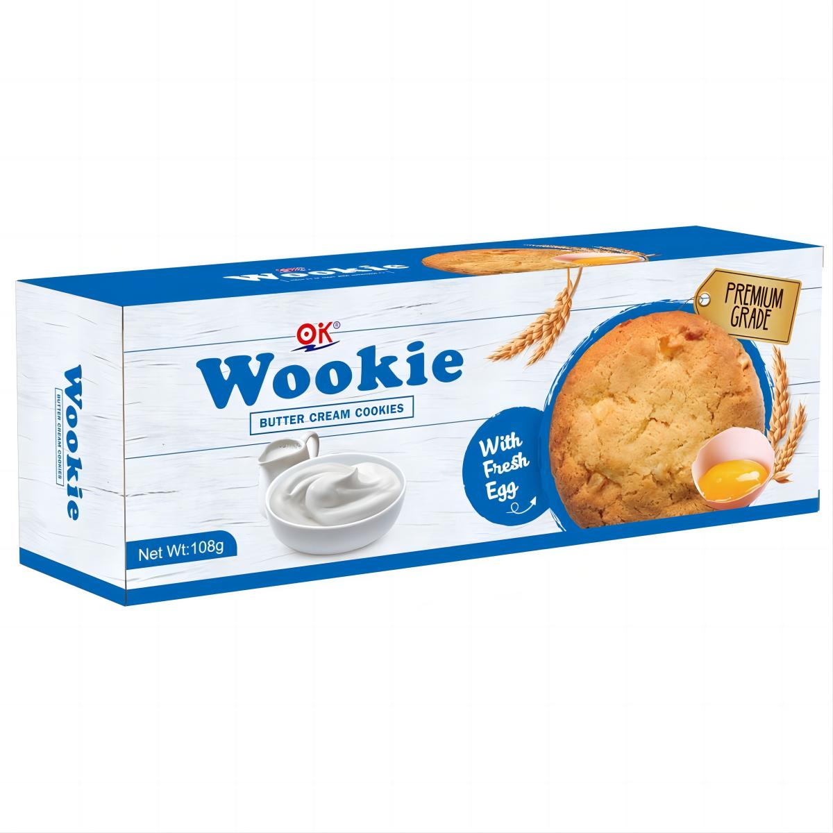 OK Wookie Premium Grade Cookies 108g (Nuts, Chocolate, Fruit)