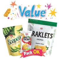 Thumbnail for OK Snack [3in1] 320g Kraklets with Snapea and Yumshot Super Valued Pack