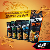 Thumbnail for OK Wackie Corn Chips 98g Salted Egg Spicy Turkey Corn Cheese Snack Crispy