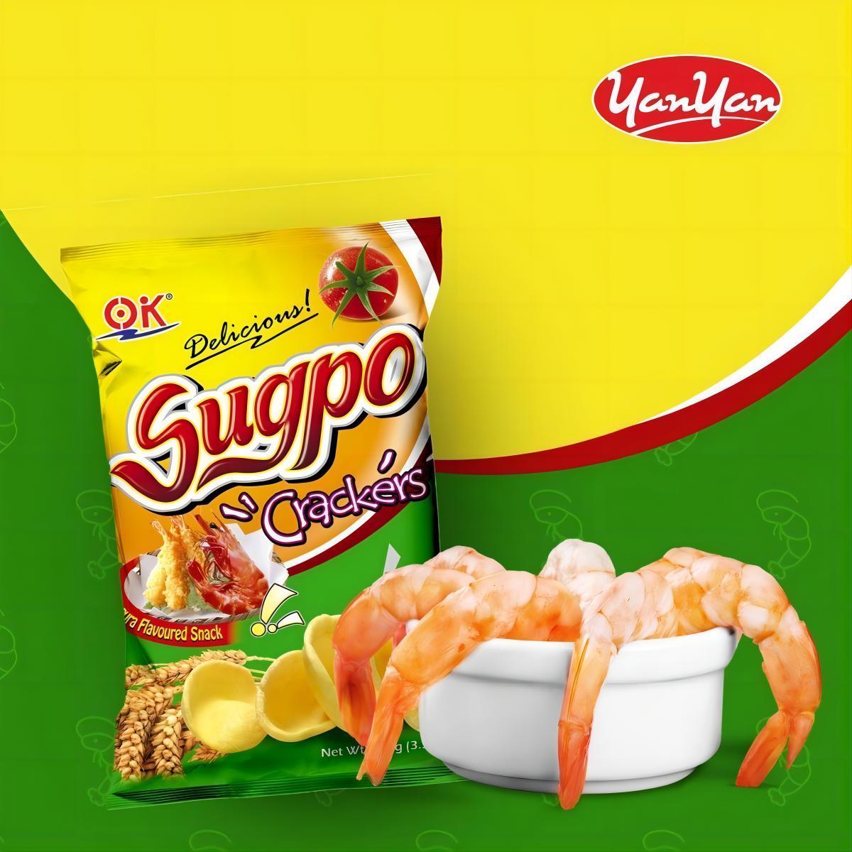 OK Sugpo Prawn Crackers Tempura Flavor Snack Crispy Crunchy Bite