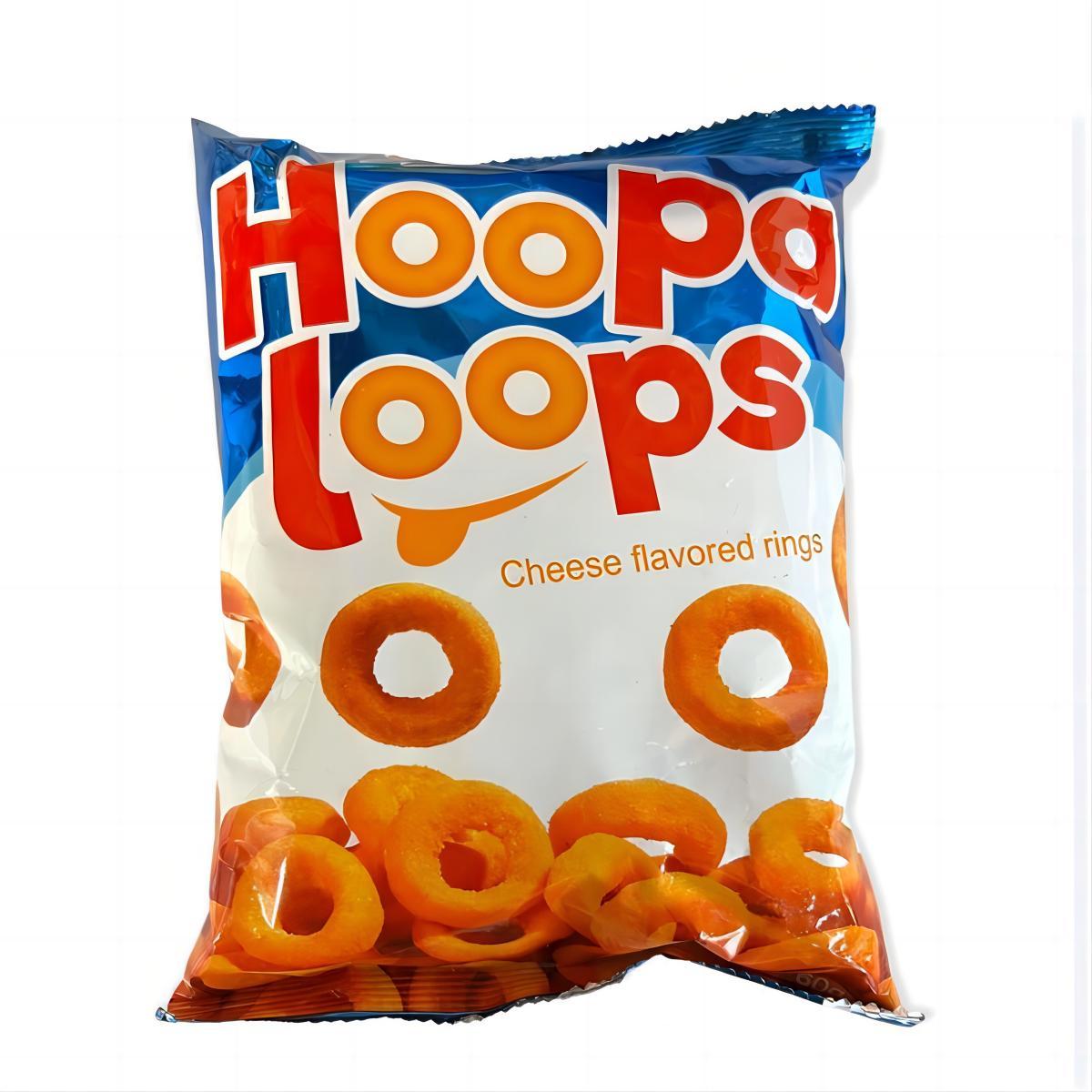 OK Hoopa Loops Cheese Flavor Chips Snaks 60g Crispy Crunchy Crispy Snack