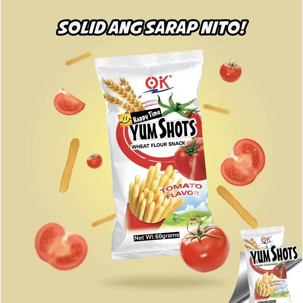 [OK Snacks][3 in 1 set]Kraklets Kropek 320g+Yum Shots Tomato 60g Crispy Cheese