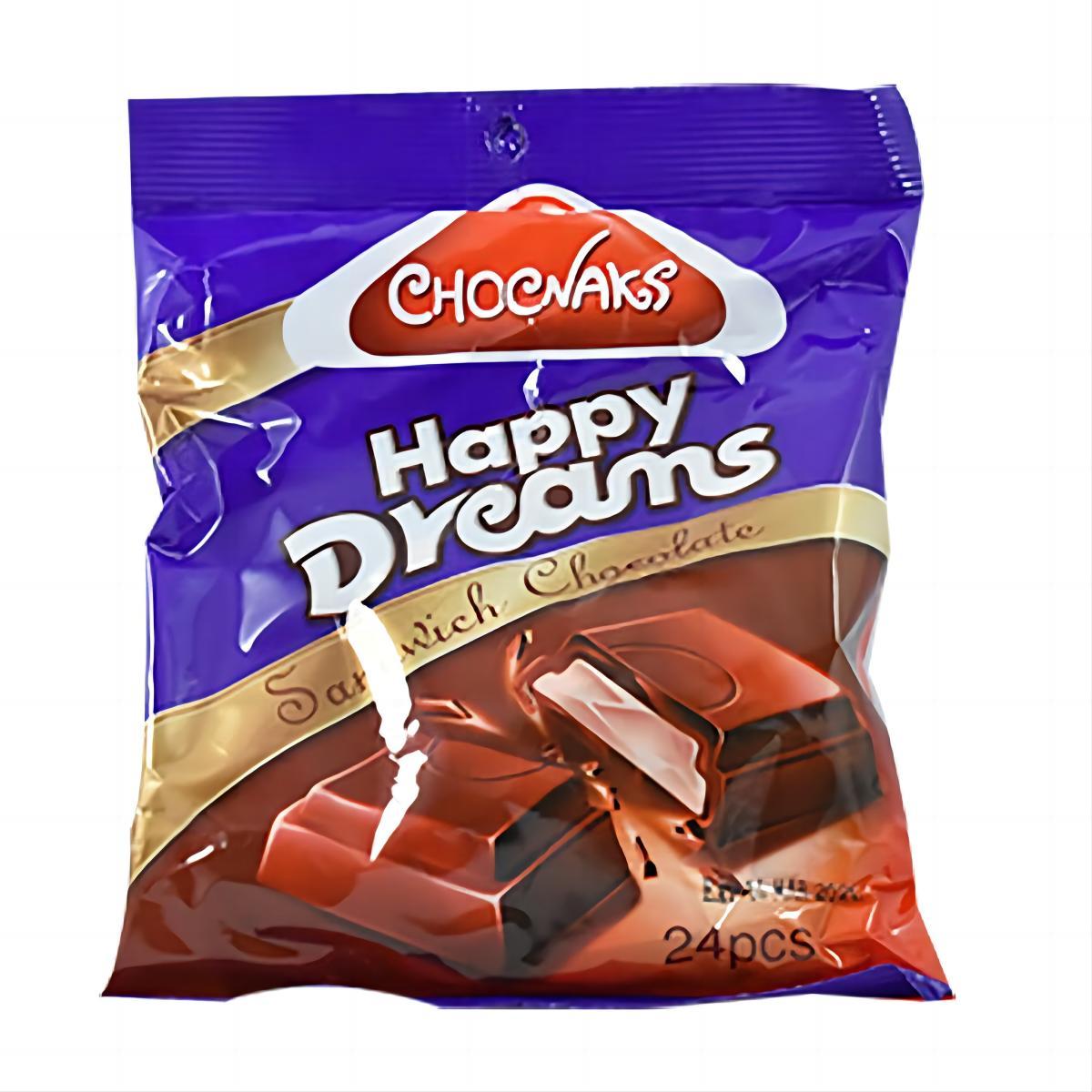 HAPPY DREAMS Sandwich Chocolate 24pcs*5g Snack Dessert Bonbon