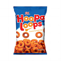 Thumbnail for OK Hoopa Loops Cheese Flavor Chips Snaks 60g Crispy Crunchy Crispy Snack