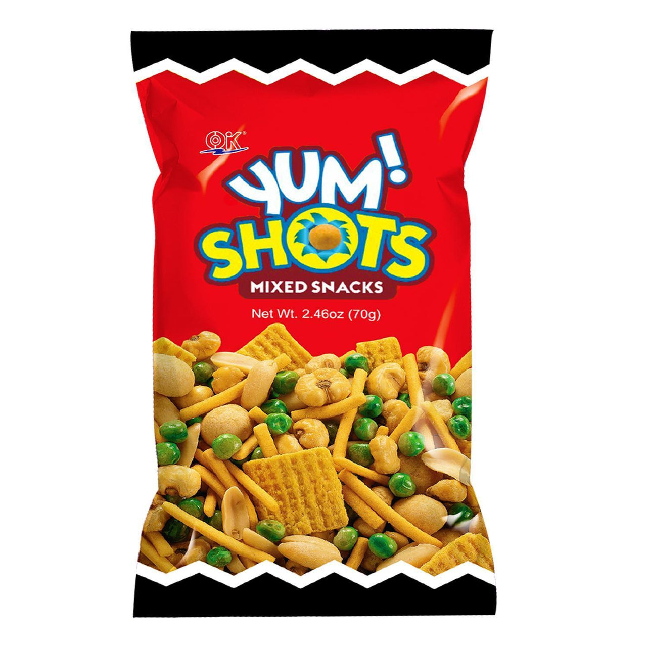 OK Yum Shots Mix Snack 70g Snaks Chips Crispy Crunchy