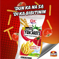 Thumbnail for Yum Shots Tomato Flavor Snack 60gram Crispy Crunchy