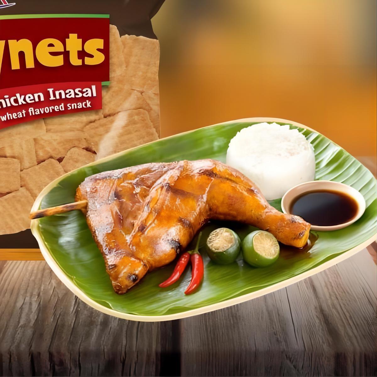 OK CRISPYNETS CHICKEN INASAL Corn Chips 60G 3PCS