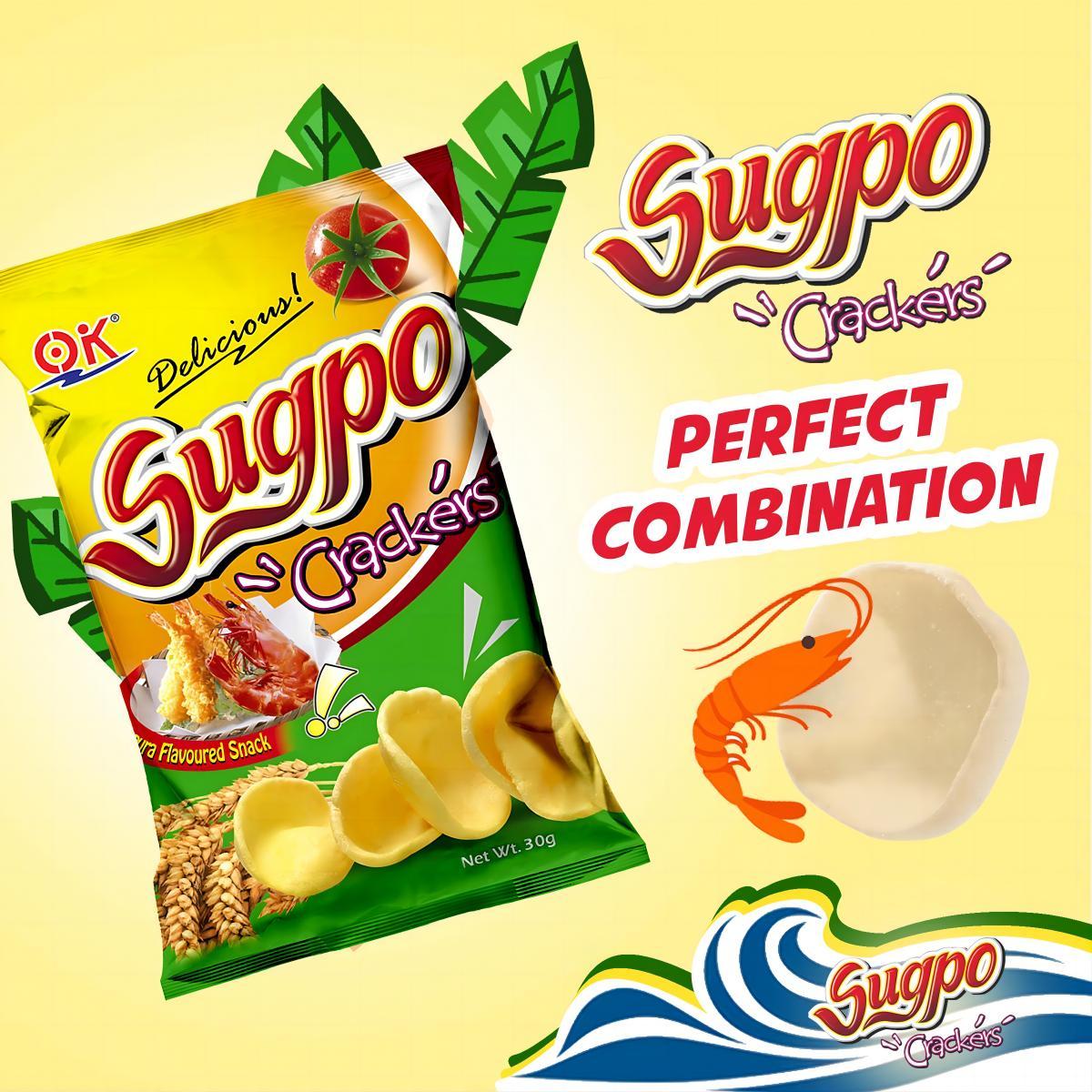 OK Sugpo Prawn Crackers Tempura Flavor Snack Crispy Crunchy Bite